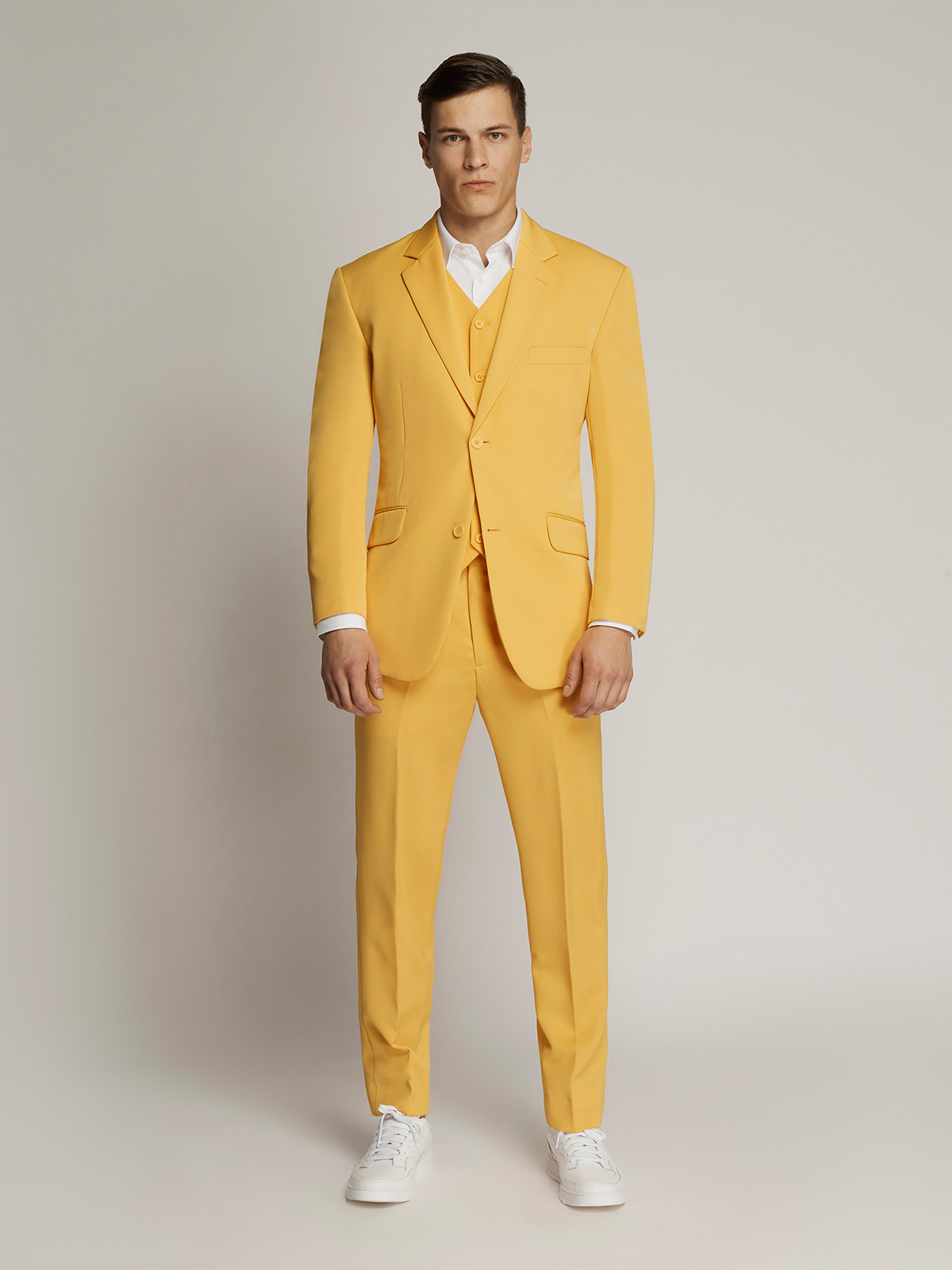 Buy Allen Solly Yellow Slim Fit Two Piece Suit for Mens Online @ Tata CLiQ