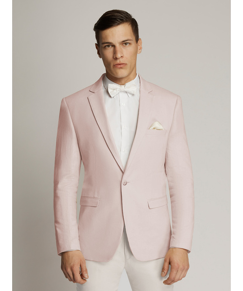Orlando Linen Weave Jacket Pink
