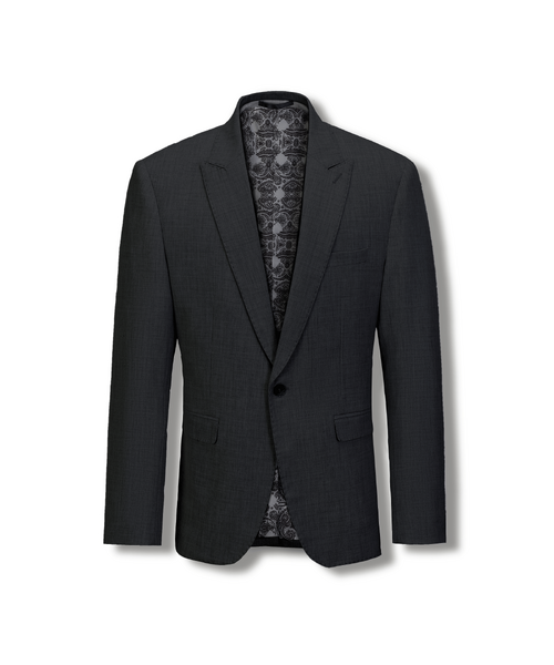 Stallone Plain Weave Stretch Jacket Charcoal