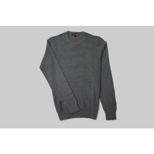D. Code Rib Plain Knit Sweater Black