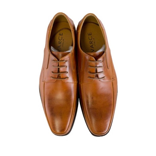 Varce Italia Dylan Lace Up Tan Leather Shoes