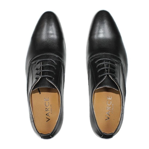 Varce Italia Jason Lace Up Black Leather Shoes