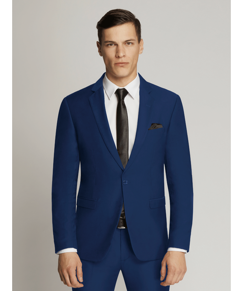 Harry Square Weave Plain Slim Fit Suit French Blue