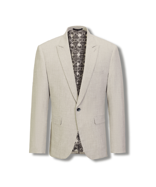 Stallone Plain Weave Stretch Suit Sand