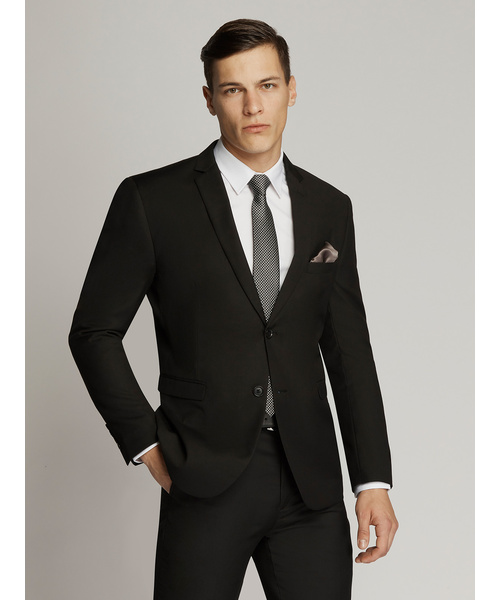 James Fine Twill Suit Black