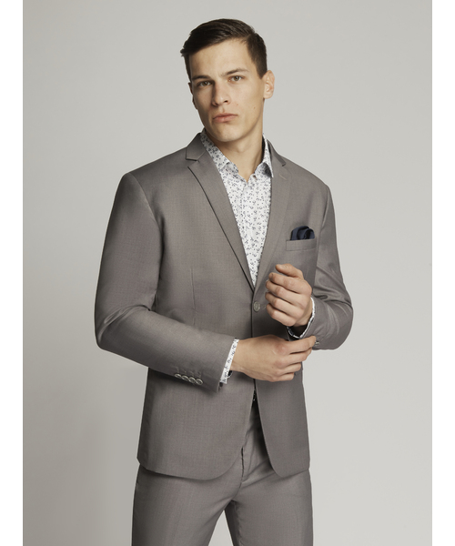 James Fine Twill Suit Grey