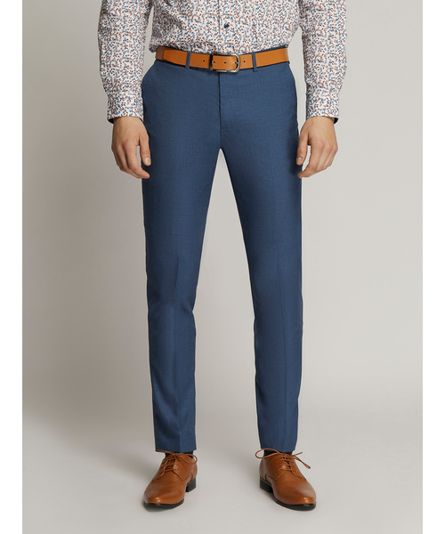 Harrison Plain Textured Slim Fit Trousers
