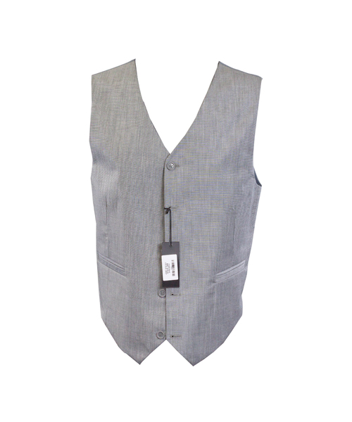 Hudson Oxford Weave Slim Fit Waistcoat Grey